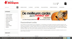 Desktop Screenshot of lacartemusique.fr