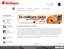 Tablet Screenshot of lacartemusique.fr